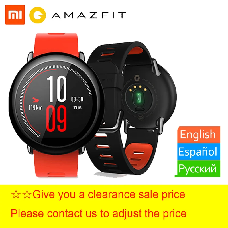 Оригинальные умные часы Huami Amazfit Pace Bluetooth 4,0, gps, для бега, спорта, Bluetooth, gps, информация, толчок пульса