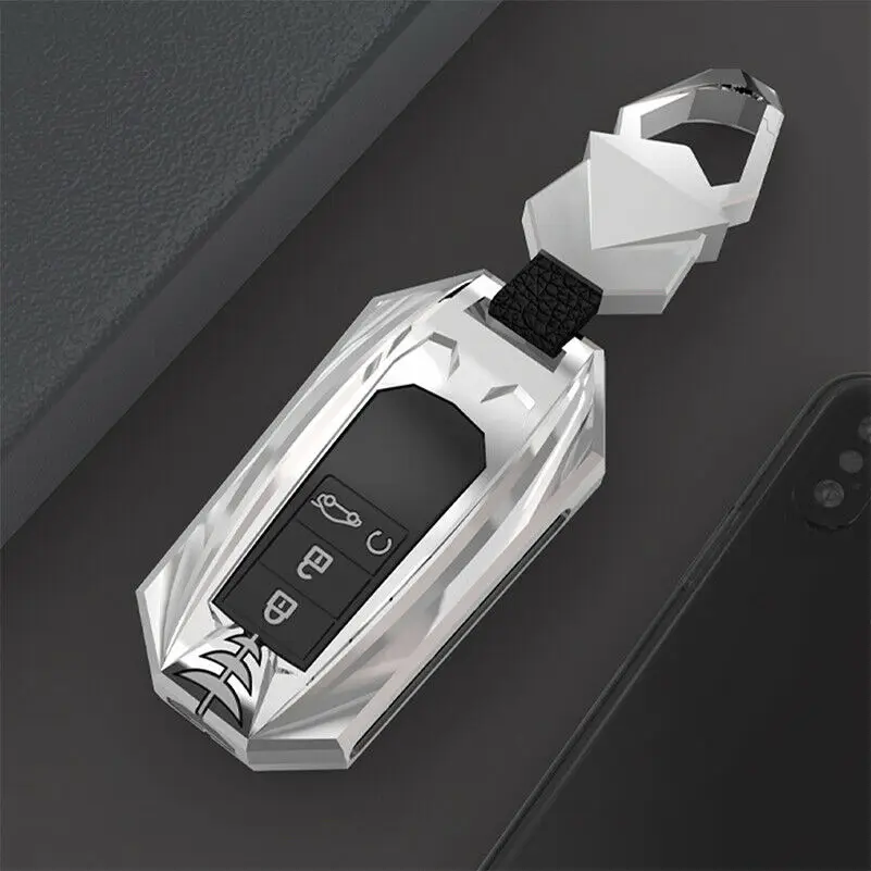

Zinc Alloy+Silicone Car Key Cover For Honda Civic Vezel HR-V CR-V Accord Smart Remote Protector Case Car Decoration Accessories
