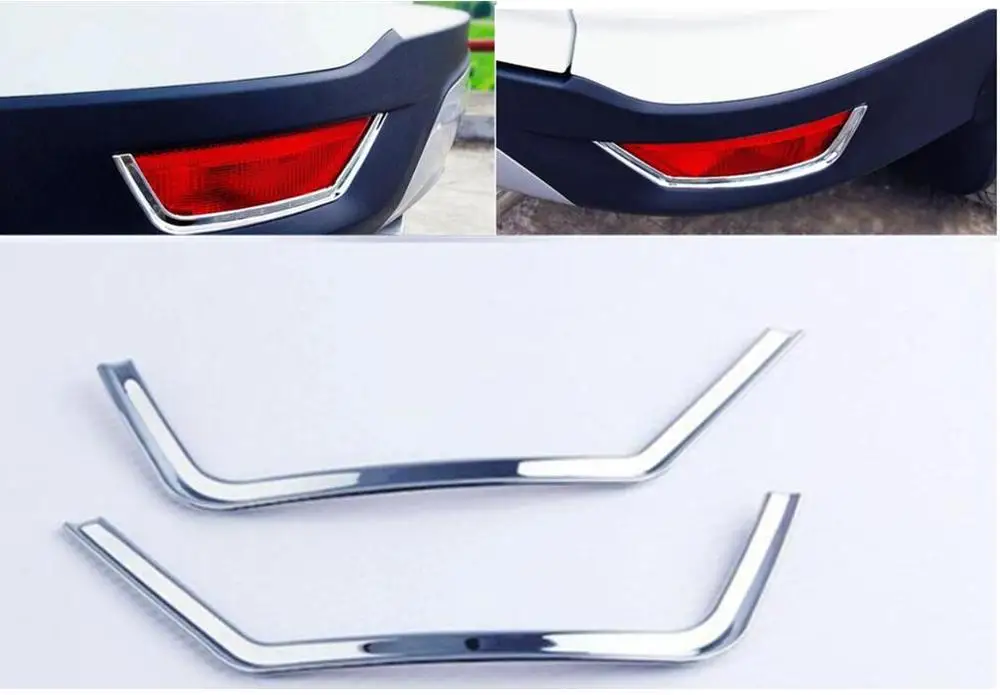 Задняя хромированная накладка на фонарь противотуманный задний рефлектор для Ford Escape Kuga 2013 2014 2015 2016 2017 2018.