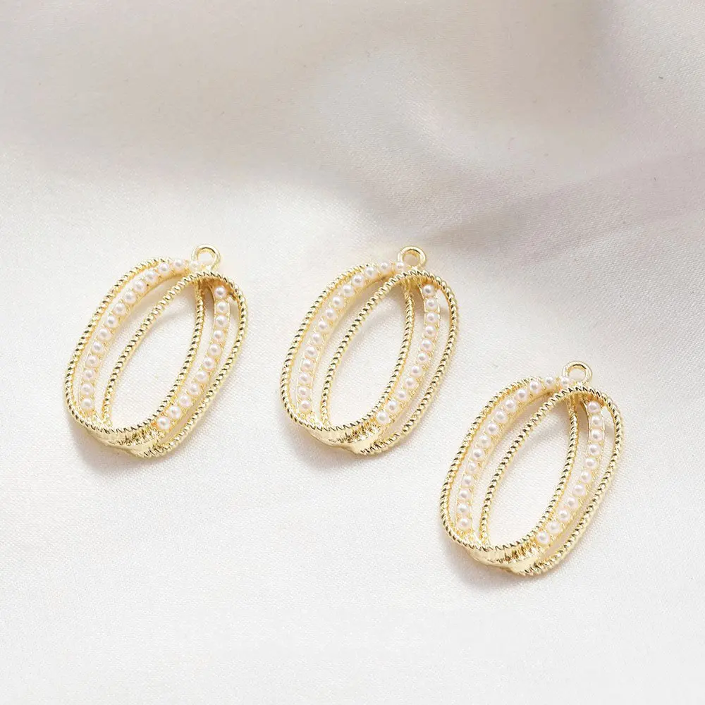 Овальные жемчужные подвески-шармы для изготовления ювелирных изделий