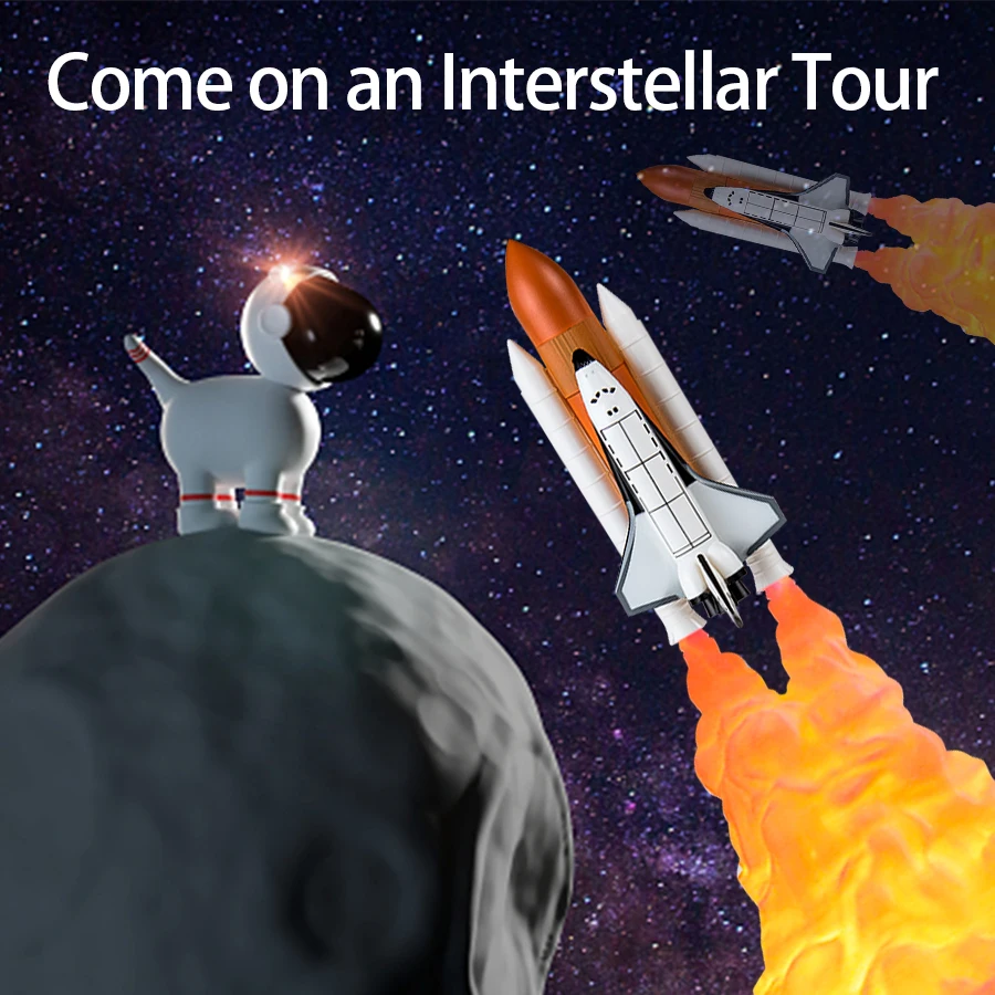 Ночник светильник с 3D-принтом для космического челнока настольная лампа