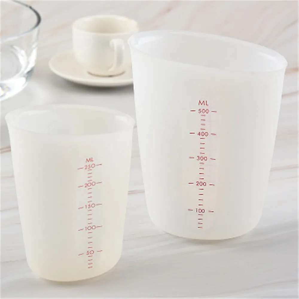 Exploding Food Grade Silica Gel Class: Translucent Internal And External Double Scale Soft 250ml500ml Measuring Cup | Дом и сад