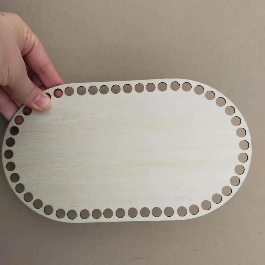 3 шт./лот 23x13 см лазерная резка деревянная полая нитка пряжа для вязания крючком