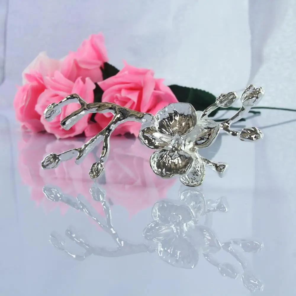 

free shipping gold silver flower napkin ring, napkin holder for wedding,4 pcs
