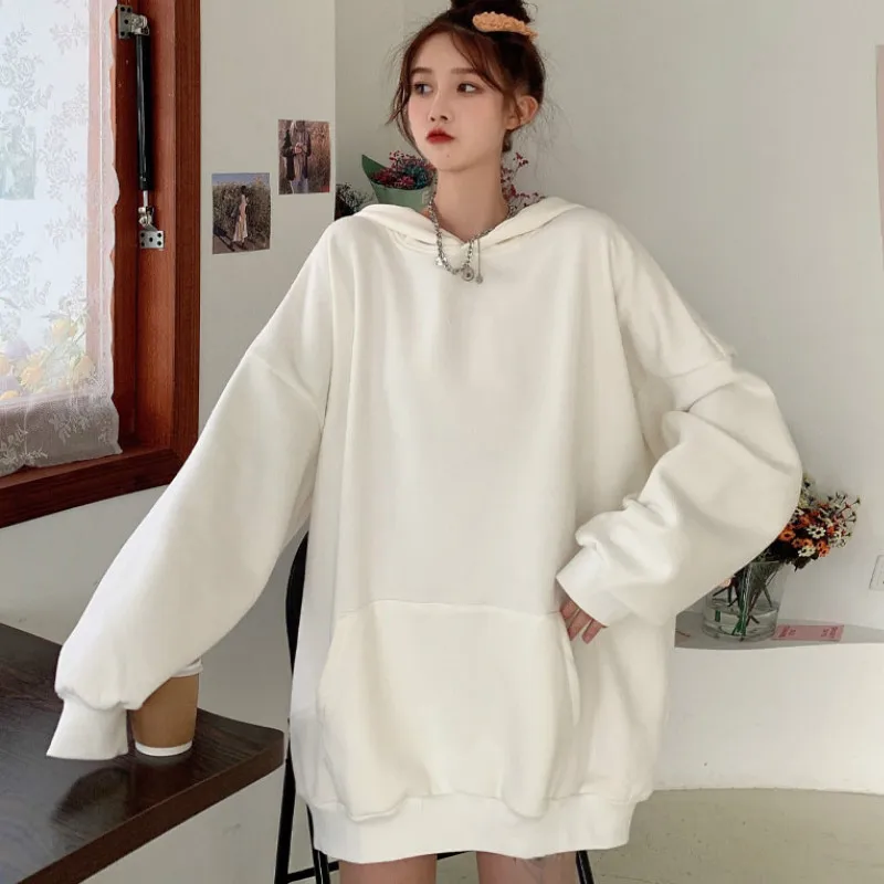 Толстовки женские студенческие Свободные повседневные Модные свитшоты с