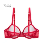 Женское Прозрачное нижнее белье Varsbaby, прозрачные дышащие бюстгальтеры большого размера с чашкой 34 размера плюс