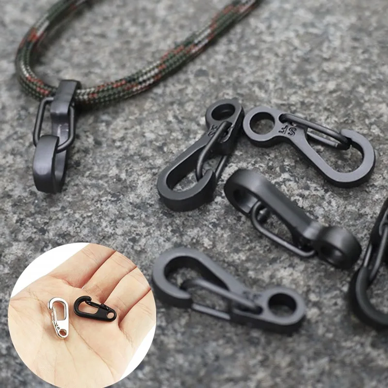 12 шт. наружные мини-карабины Пружинные крючки алюминиевый сплав Висячие пряжки