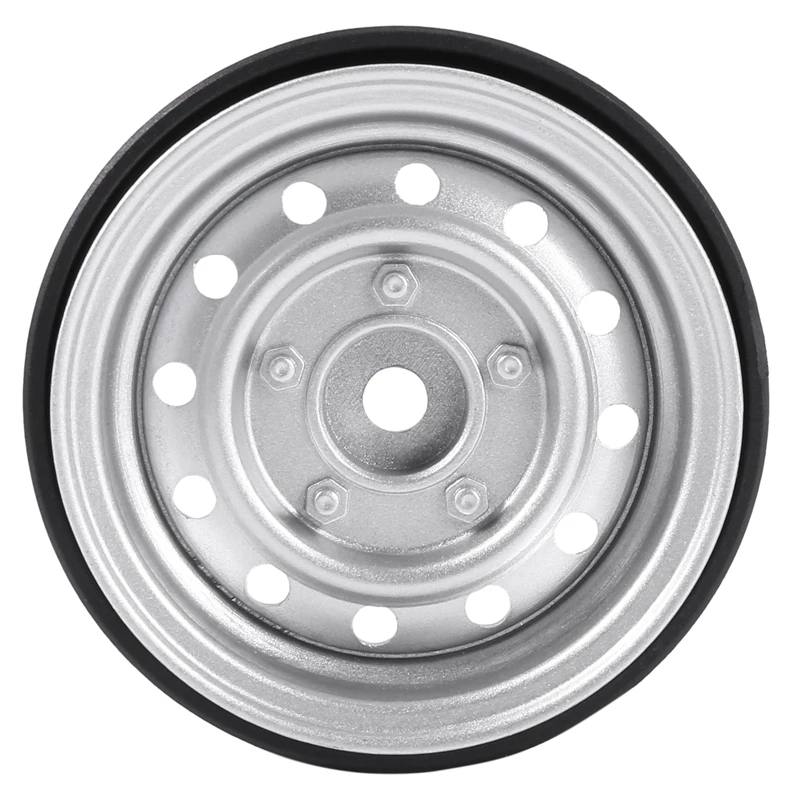 

4Pcs Metal 1.9Inch Beadlock Wheel Rim Hub for 1/10 Rc Crawler Car Axial Scx10 90046 Traxxas Trx4 Rc4Wd D90 D110 Tf2 12 small hol