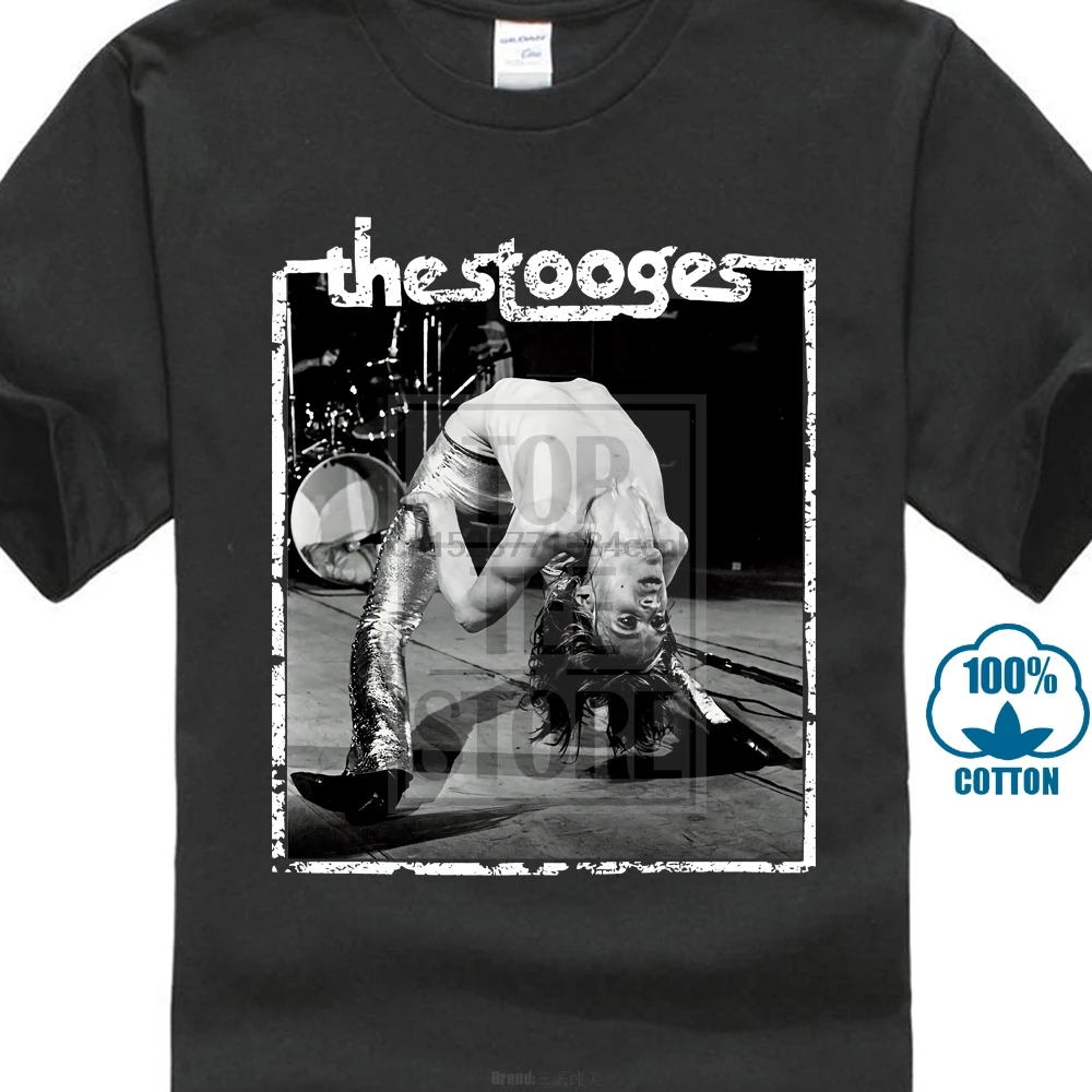 Iggy и The stooge Игги Поп Черная Мужская футболка гараж панк Рок Нью Йорк куклы|Мужские