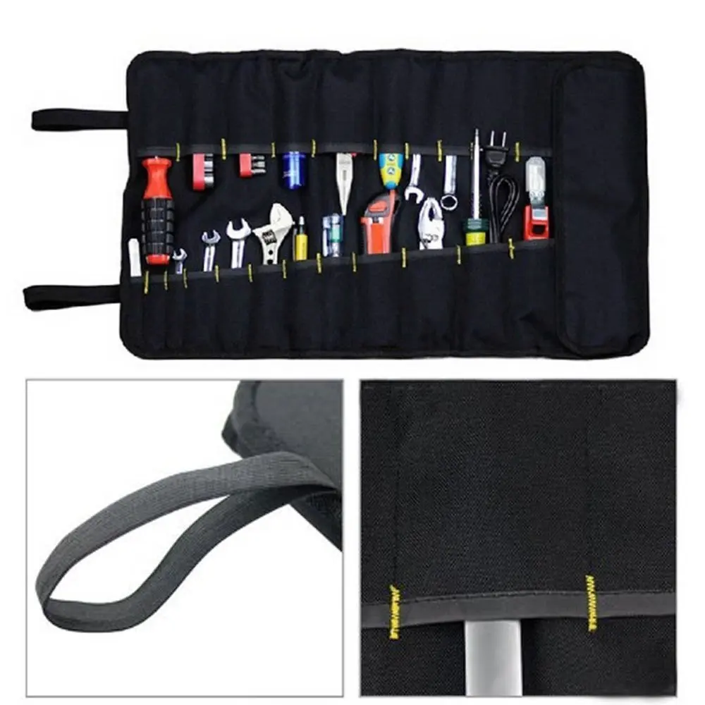

Hardware Tools Roll Plier Screwdriver Spanner Carry Case Pouch Tool Bag box 22 Pockets 3 colors Tool kits