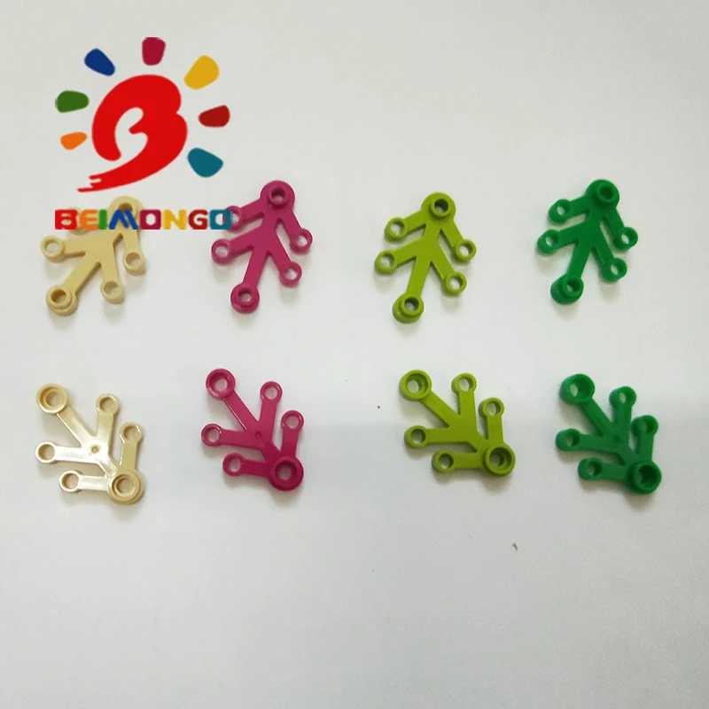 Бесплатная доставка! Строительные блоки BEIMONGO мелкоячеистый элемент MOC Limb ветки