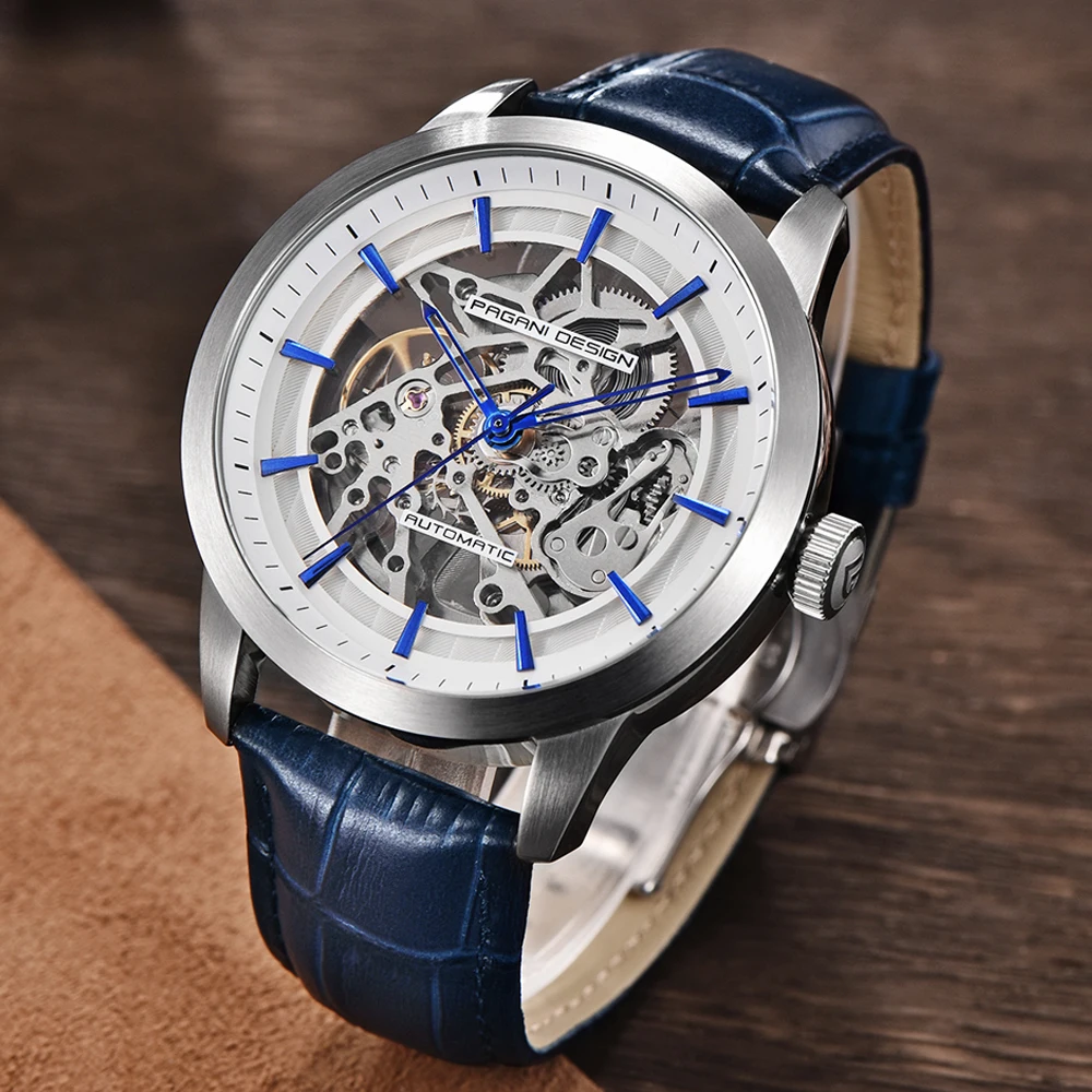 

PAGANI Mechanical Watch Luxury Men's Business Mechanical Watch Leather Hollow Clock Waterproof Men's Automatic Mechanical watch