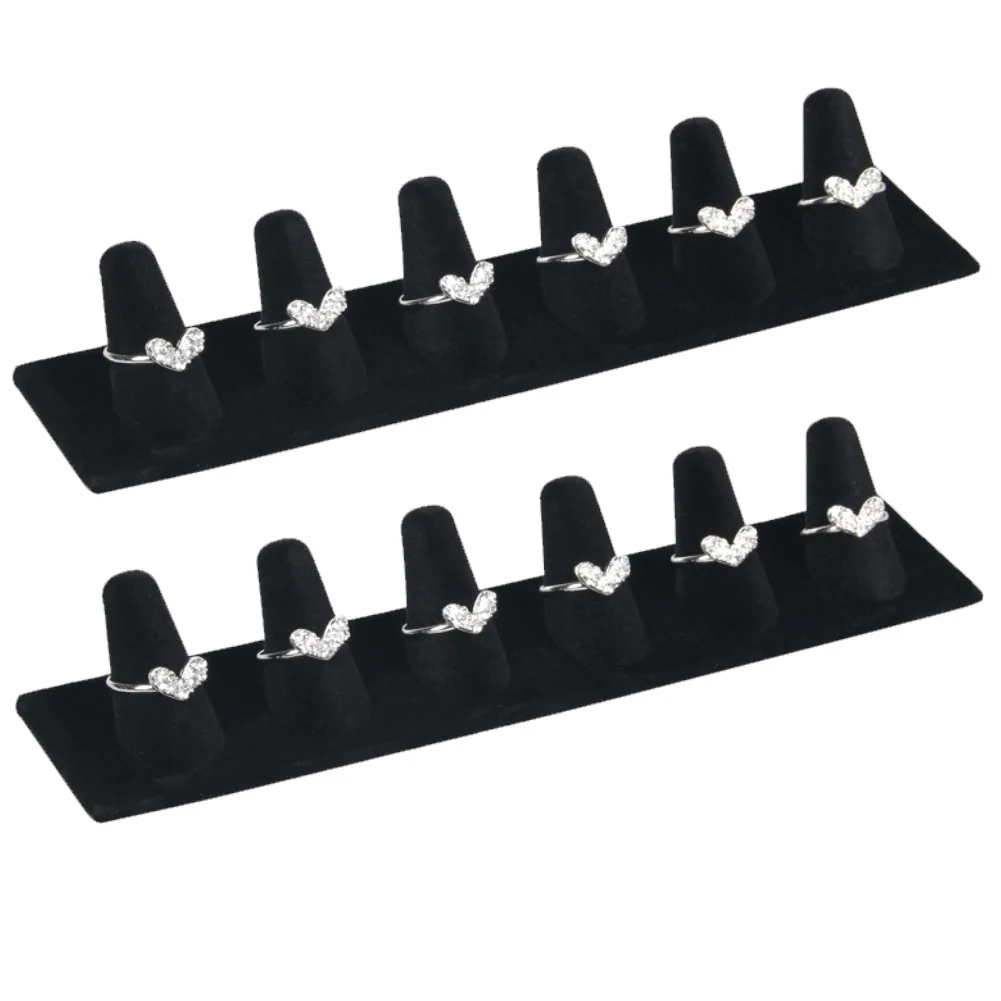 Бархатная подставка для кольца на палец органайзер ювелирных изделий Женский