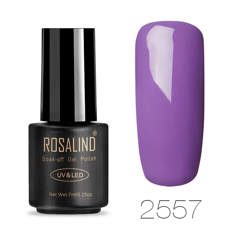 RA2557 ROSALIND Розовый фиолетовый серия гель лак для ногтей все для маникюра ногти маникюр Топ База Набор дизайн ногтей гель лаки - Цвет: RA2557