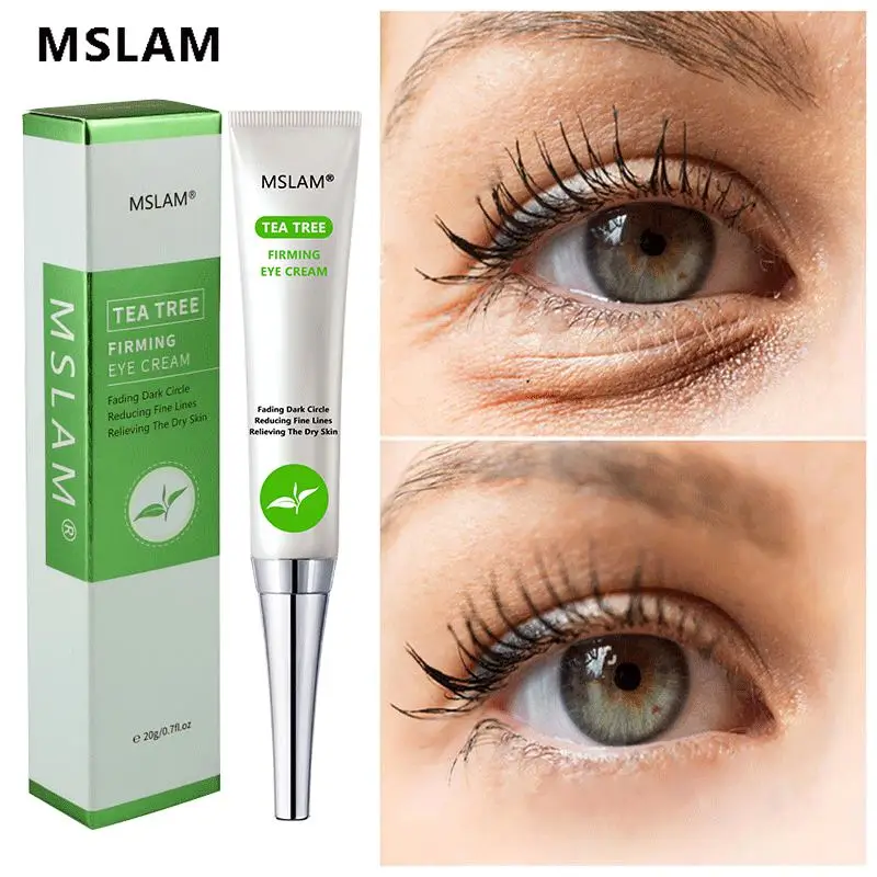 

Tea Tree Anti-Wrinkle Eye Cream Moisturizing Remove Dark Circles Bags Under Eyes Against Puffiness Repair Eye Skin Serum Care