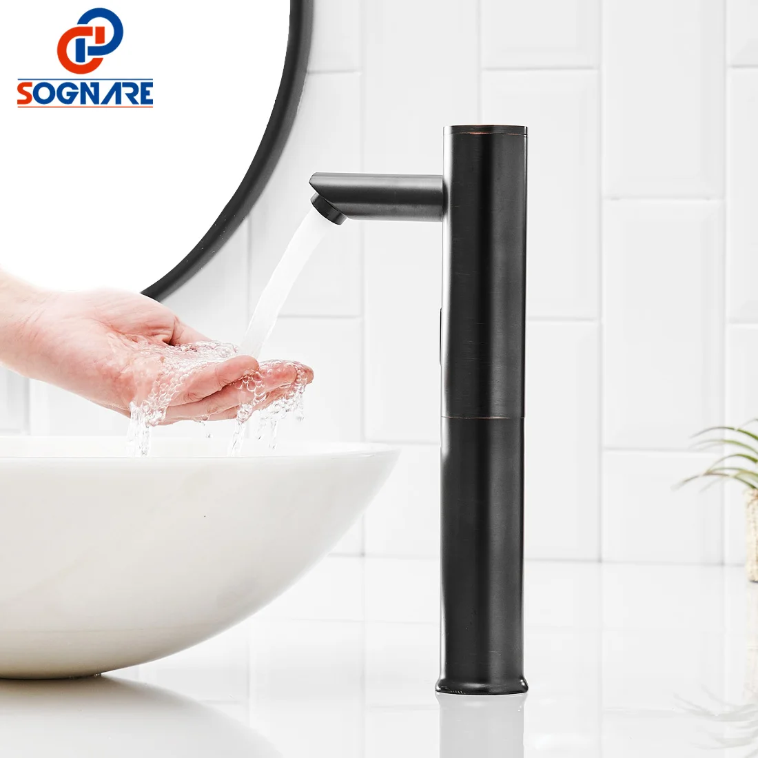 

Bathroom Basin Faucets Touchless Infrared Automatic Sensor Sink Mixer Inductive Electric Battery Power Taps Смеситель Для Ванной