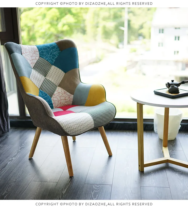 Кресло качалка в скандинавском стиле кресло для взрослых домашнее отдыха мебель