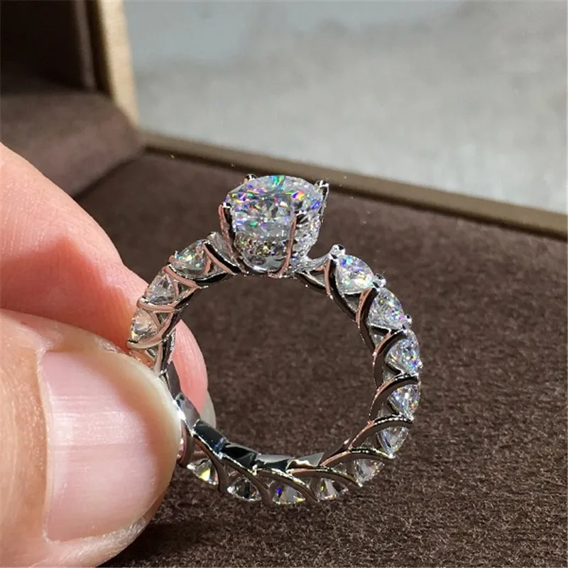 

Винтаж овальное кольцо с бриллиантом серебряный цвет драгоценный камень Cz обручальное кольца для женщин свадебные очаровательные вечерни...