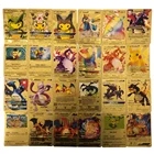 10-54 шт.набор, металлические золотые карты Pokemon Vmax GX Energy Card Charizard Pikachu редкая коллекция Боевая тренировочная карта, детская игрушка, подарок