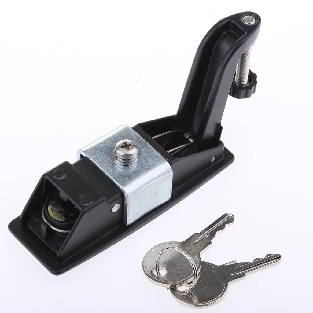 

2pcs Hand Operated Compression Latch Adjustable Flush Lever Lock for RV Boat Trailers Camper, Locking Style with Keys