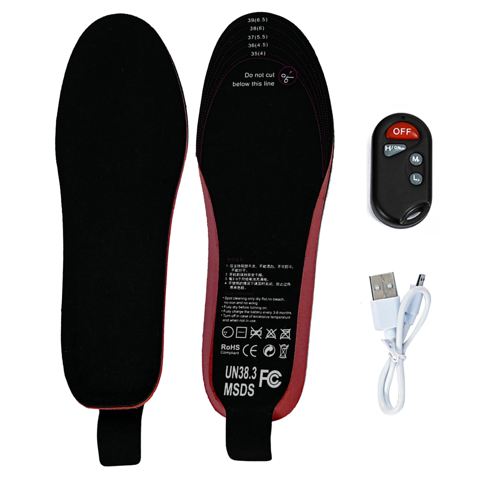 

Rechargeable Heated Insole with Remote Control Foot Warmer Rechargeable Heated Insole with Remote Control Foot Warmer