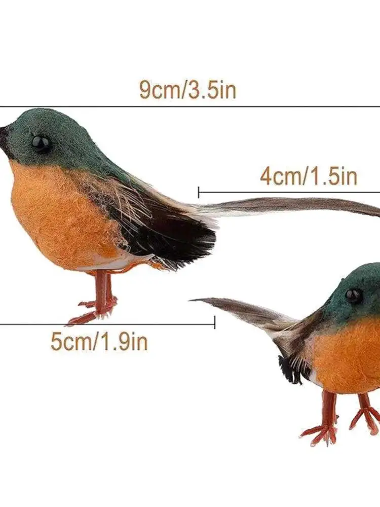 Искусственные Птицы из пеноматериала Имитация животных перья модели птиц