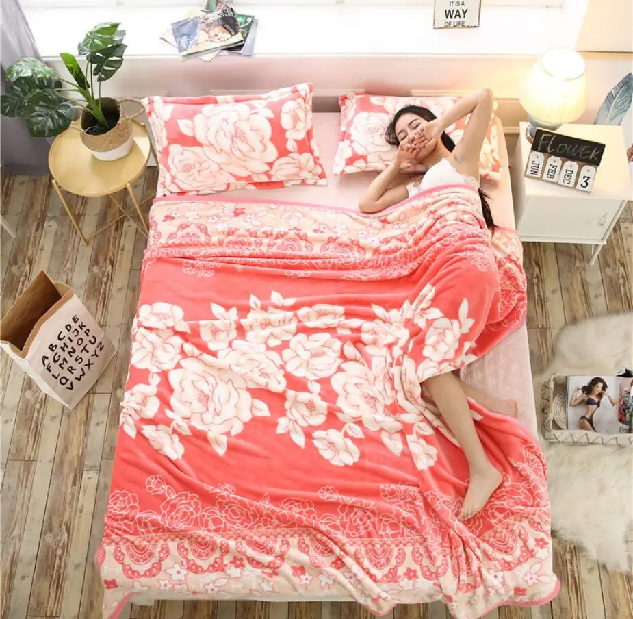 Одеяло принцессы домашний текстиль розовое флисовое мягкое детское одеяло из