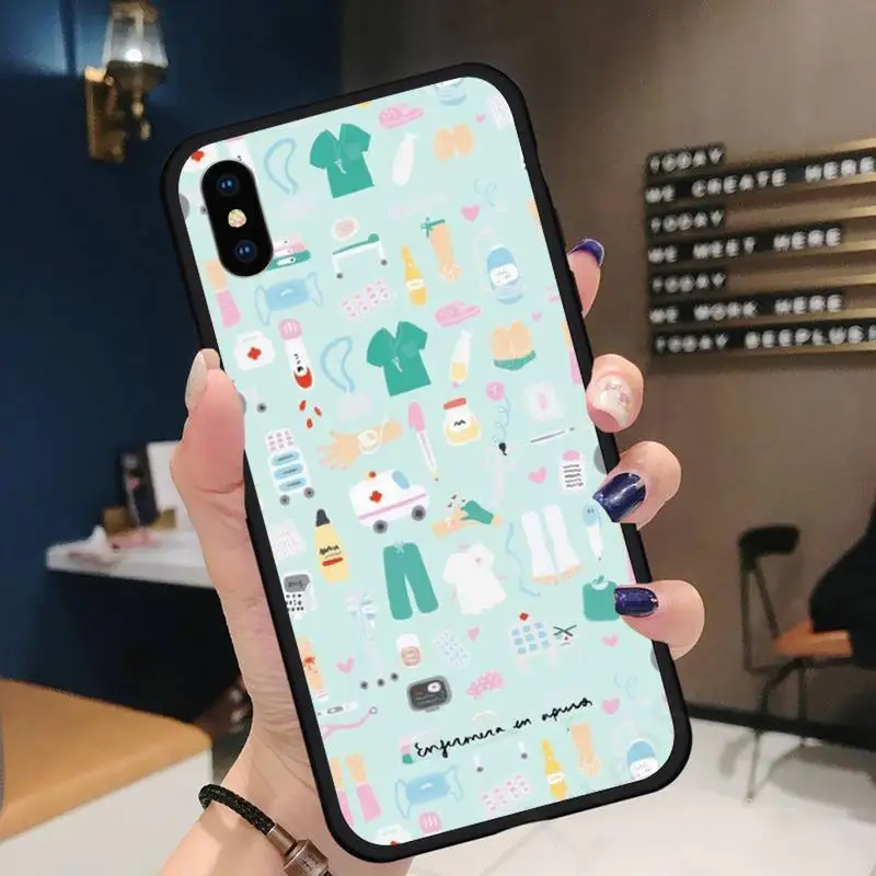 

Cartoon doctor Phone Case for iPhone 11 12 pro XS MAX 8 7 6 6S Plus X 5S SE 2020 XR