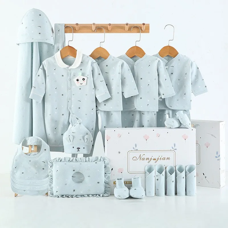 

16-24pieces/0-3months Newborn Baby Clothing Set Newborn Gift Kids Clothes Suit Unisex 100% Cotton Toddler Clothing Sets No Box