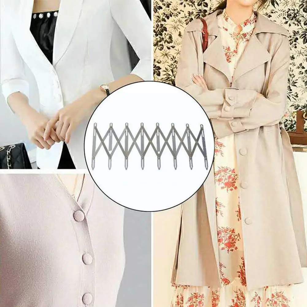 

Buttonhole Spacer Expanding Crafting Guide Rule Sewing Gauge Equidistant Measuring Marking Tool for Grommet Button Holes