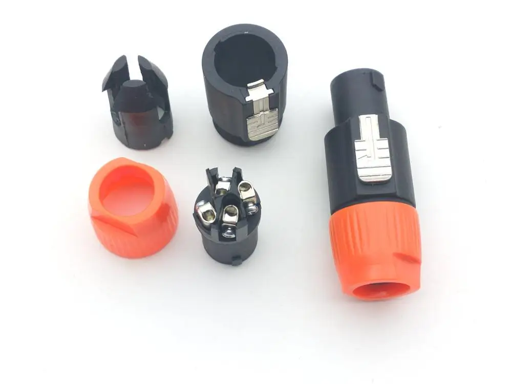 10 шт. 4 контактный кабельный разъем для динамика Штекерный аудио