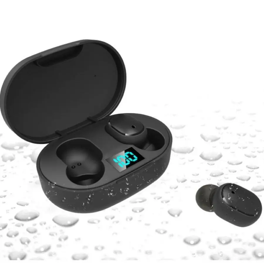 

New E6s Smart Digital Display Bluetooth Headset Wireless Mini HIFI Headset Stereo in-Ear Waterproof Sports Earphone
