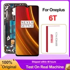 100% Оригинальный дисплей 6,41 дюйма AMOLED для Oneplus 6T, ЖК-дисплей кодирующий преобразователь сенсорного экрана в сборе для 1 + 6T A6010 A6013, замена