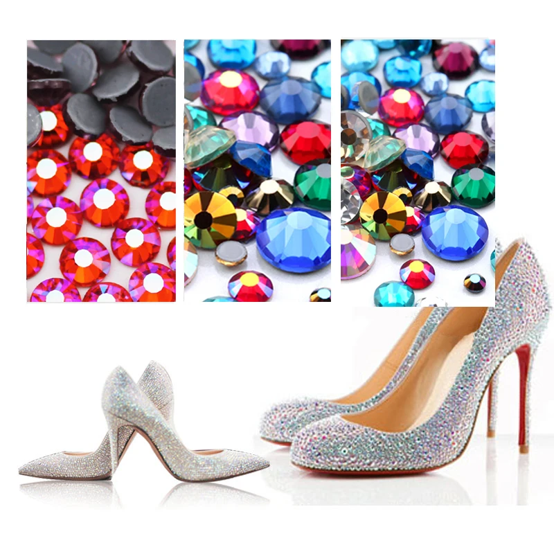 Разноцветные голубые стразы-капри с горячей фиксацией стразы со стразами желтые