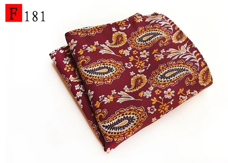 New25* 25 см дизайнерский Карманный квадратный модный платок в горошек Пейсли Цветочный Клетчатый Стиль мужской костюм карманные аксессуары бабочки на подарок ma