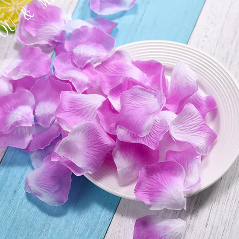 1000 шт Свадебные лепестки из искусственного шелка лепестки роз цветы Petalas Petalos Свадебная душевая ваза в проход Декор конфетти red7Z