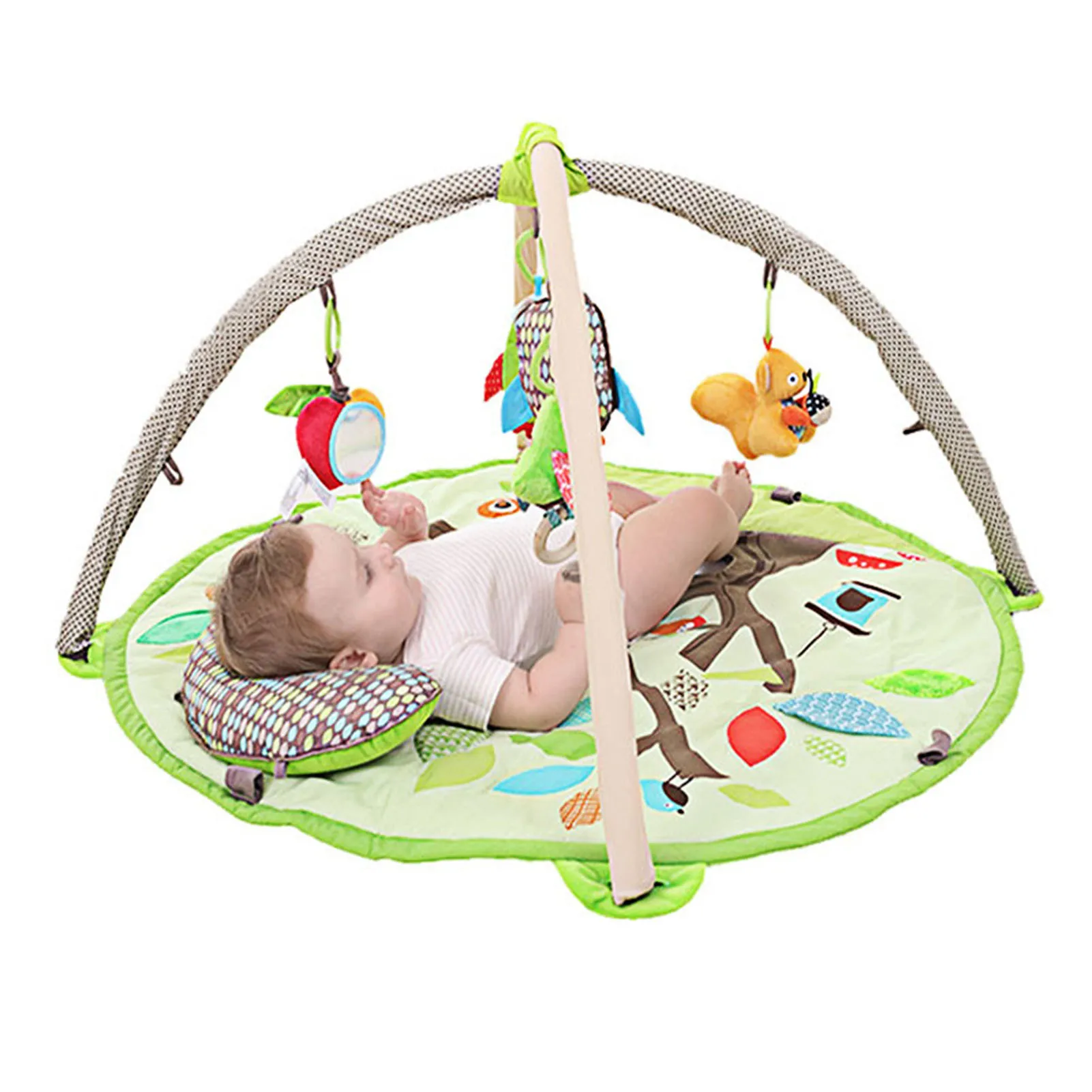 

Multifunctional Fitness Frame For Children Educational Mat Crawling Blanket Infant Play Rug Kids Activity Mat Gym With 4 Toys