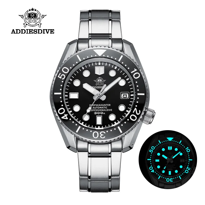 

ADDIESDIVE SKX001 300m Diver Watch for Men Japan NH35A Automatic Mechanical Watches Luminous Sapphire Crystal Stainless Steel