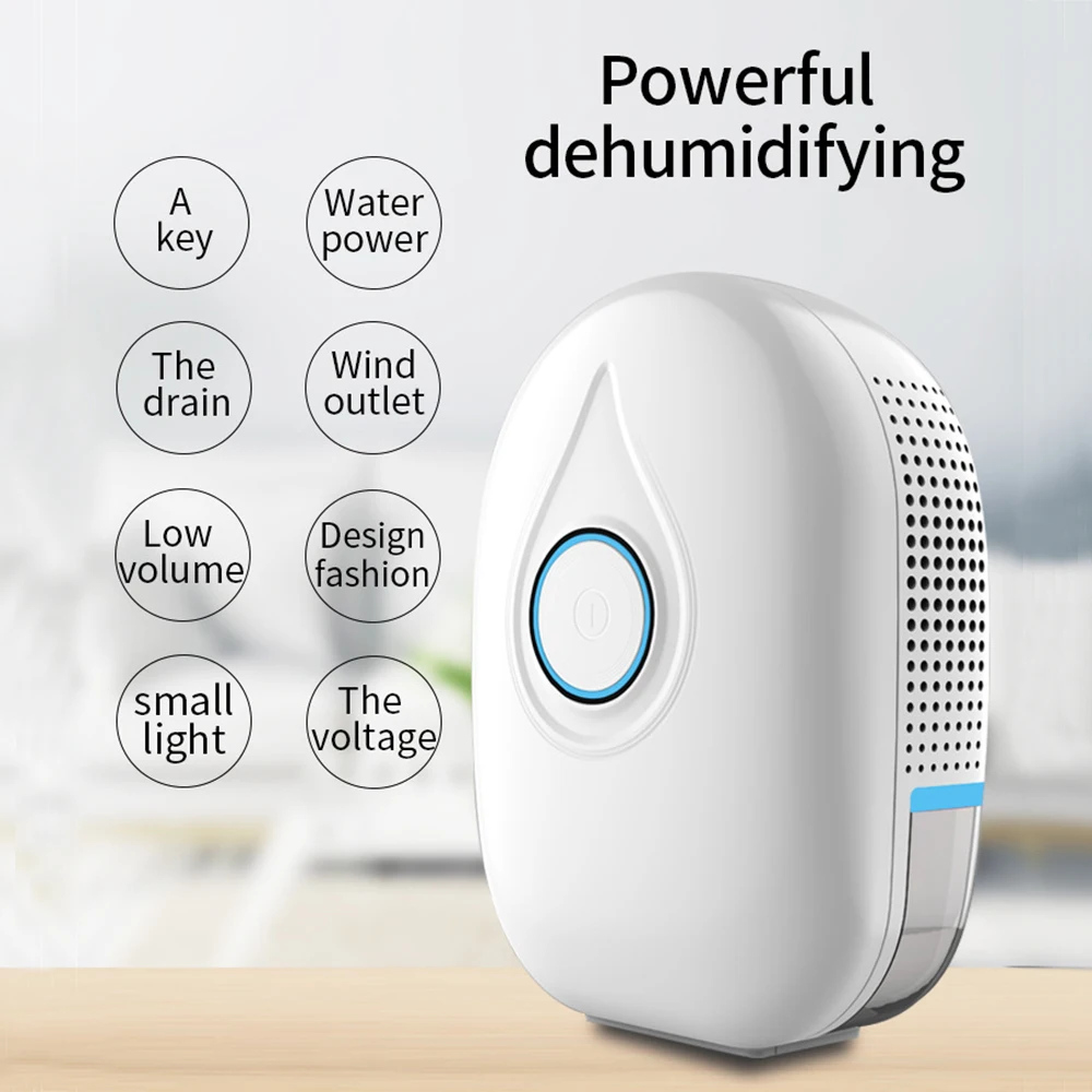 

1L Electric Dehumidifier For Home Portable Mini Dehumidifier Air Dehumidifier Compact for Cellar Room Garage Kitchen Bedroom