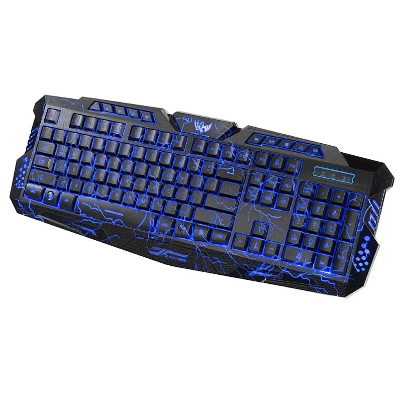 

J60 Colorful Backlit Wired Gaming Mouse Set Three-Color Keyboard USB Computer Accessories