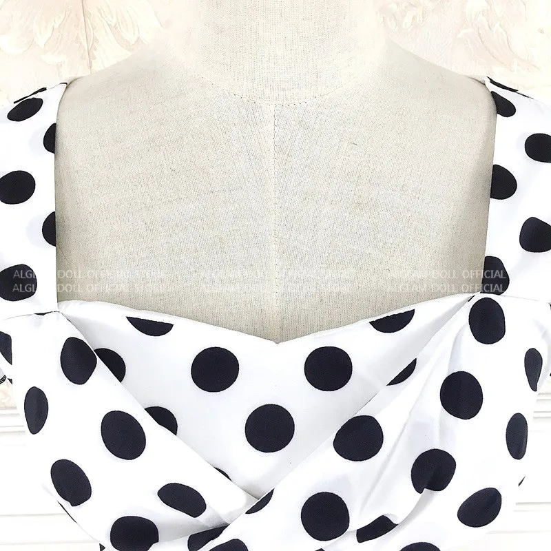 

2020 Summer Korea Slim Ruffles Short Sleeve Dot Print Vestidos Women's Hollow Out Mini Bodycon Fishtail Sexy Club Dress