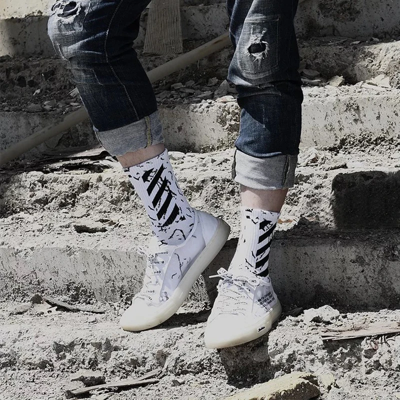 Хип носки мужские уличные стильные кроссовки интересные счастливые подарки для