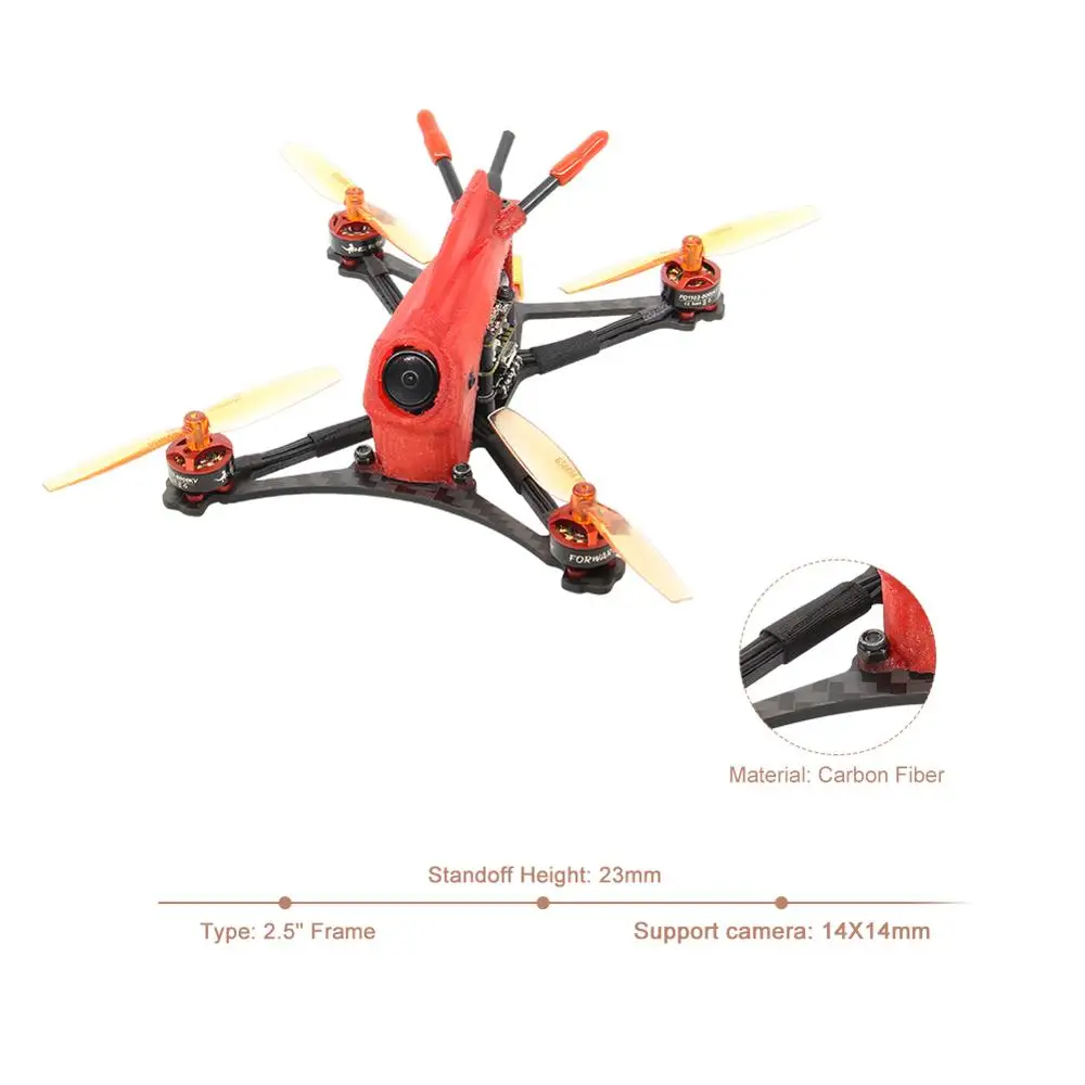 HGLRC зубочистка Parrot120 микро RC FPV гоночный Дрон с камерой PNP F411 2-4S управление полетом 13A 4в1 ESC 1103 кв мотор
