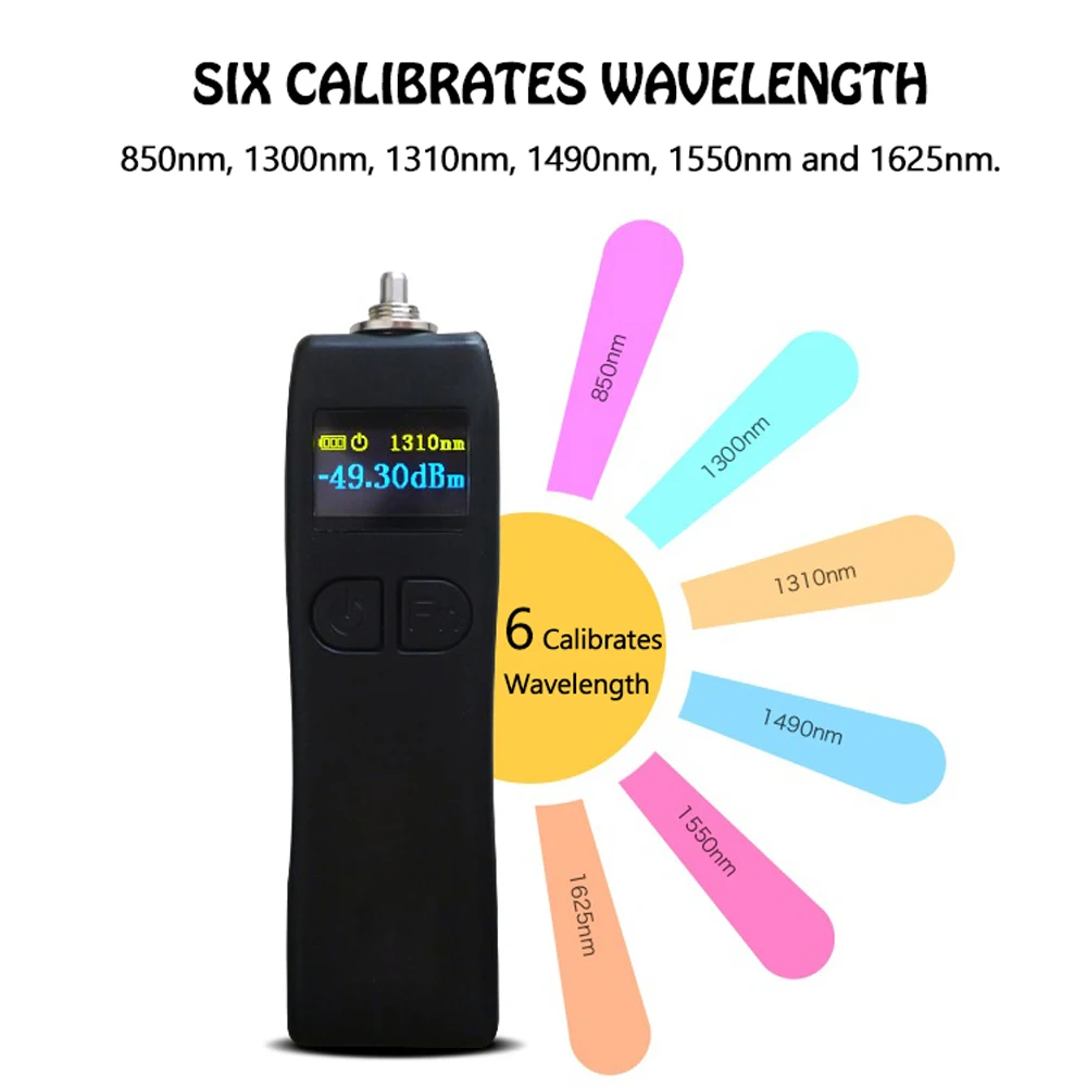 YJ-320A портативный мини волоконно-оптический измеритель мощности ручной 6 длин