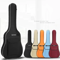4041 inch oxford fabric acoustic guitar gig bag soft case double shoulder straps padded guitar waterproof backpack 5mm cotton
