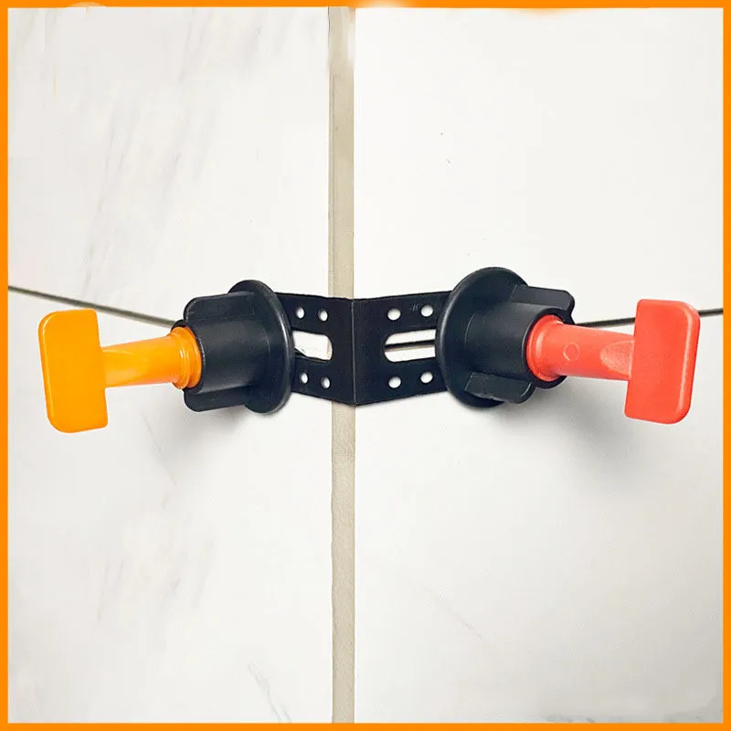 1 Set Male Angle Leveling Tool Tile Leveler System for Wall Ceramic Tile Floor Right Angle Gap Adjustment Construction Tool
