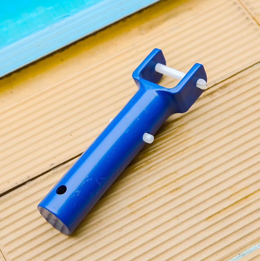 Swimming Pool Spa Vacuum Head Handle Replacement with V-Clip &amp Pin Blue Pole Connector Supplies | Инструменты