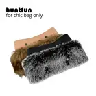 Новая женская сумка huntfun из искусственного лисьего меха енота, плюшевая пушистая отделка для отделки O-Bag, термофонарик, подходит для Ochic Obag