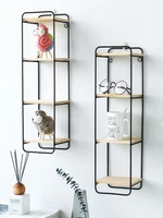 nordic wall mounted storage rack wall hanging decoration living room pendant shelf porch room small ornaments stand