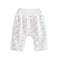 2 in 1 comfy children baby diaper skirt shorts pure cotton anti bed wetting waterproof absorbent washable training nappy pants